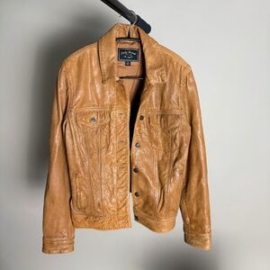 Lucky Brand Women's Leather Jacket / Medium Brown / Small / EUC